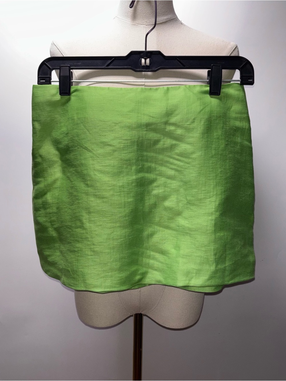 & Other Stories Bright Lime Green Mini Skirt Size 2